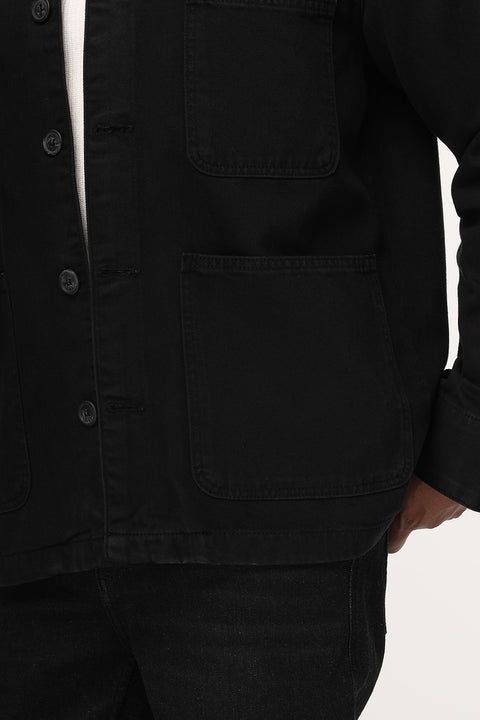 Jacket Gabardine Regular Fit Black