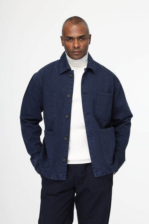 Jacket Gabardine Regular Fit Dark Blue