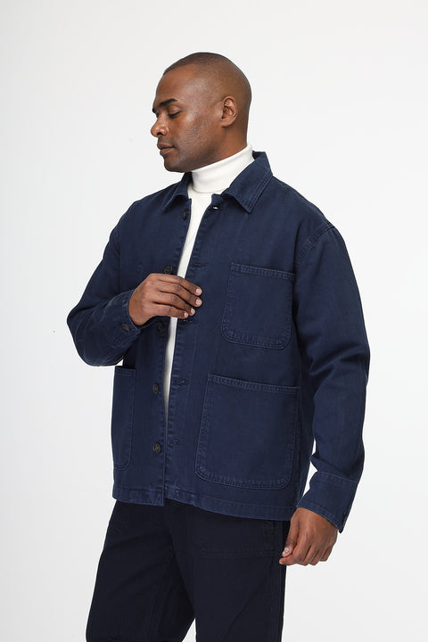 Jacket Gabardine Regular Fit Dark Blue