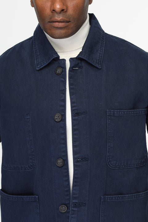 Jacket Gabardine Regular Fit Dark Blue