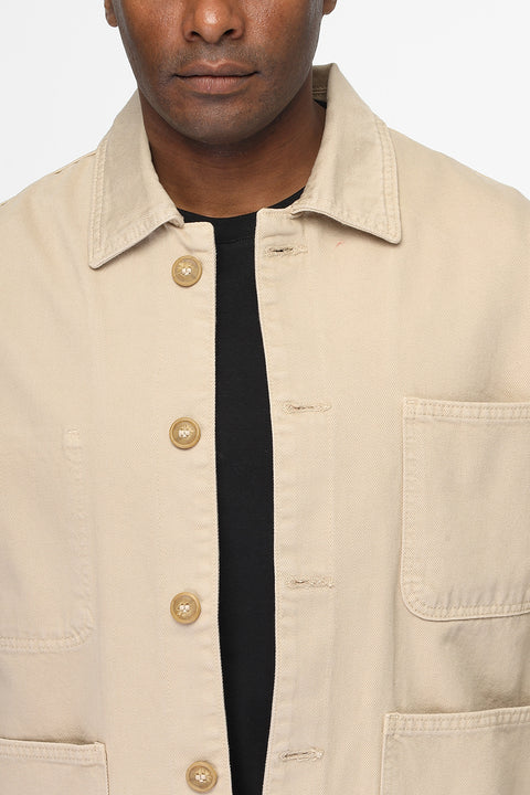 Jacket Gabardine Regular Fit Beige