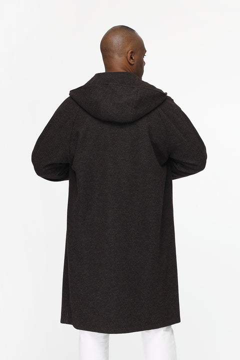 Over Size Coat Dark Brown