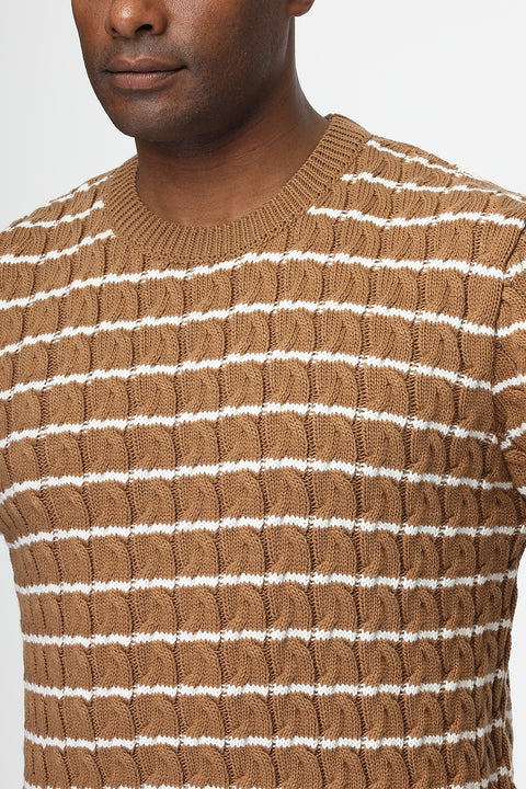 Regular Fit Pullover Beige