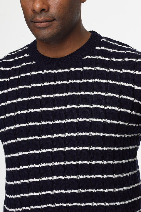 Regular Fit Pullover Dark Blue