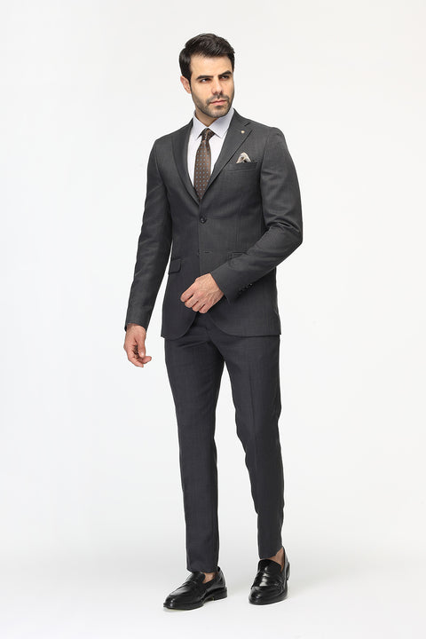 Slim Fit Suit Gray