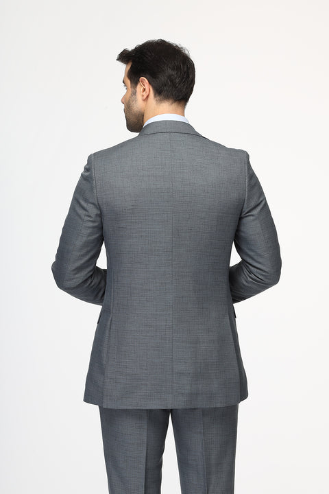 Slim Fit Suit Gray