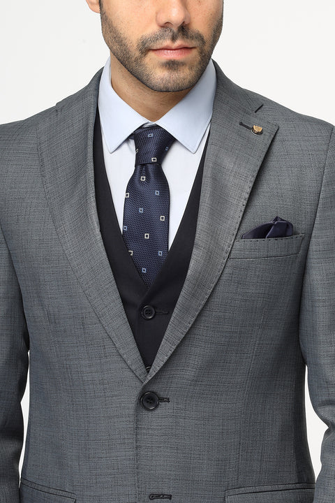Slim Fit Suit Gray
