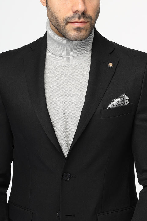 Slim Fit Suit Black