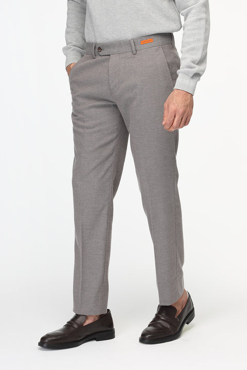 Straight Fit Classic Pants Beige