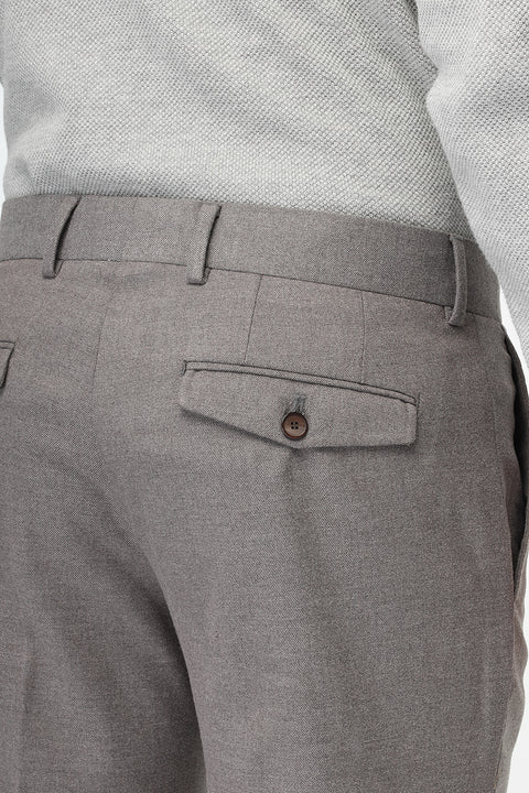 Straight Fit Classic Pants Beige