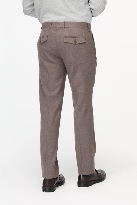 Straight Fit Classic Pants Brown