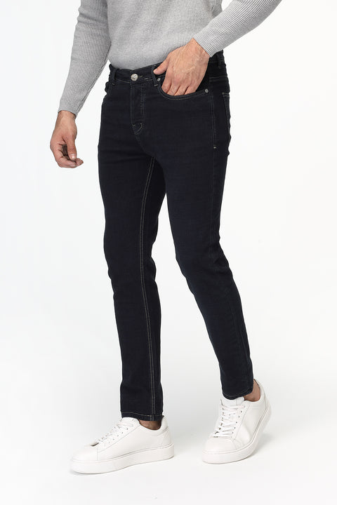 Slim Fit Trousers Jeans Dark Blue
