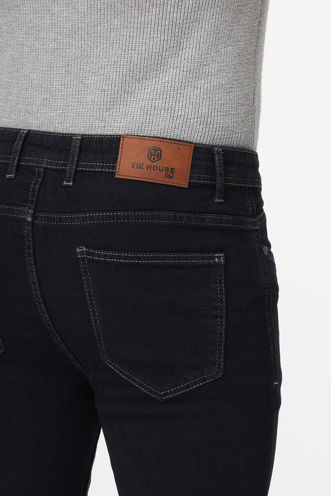 Slim Fit Trousers Jeans Dark Blue