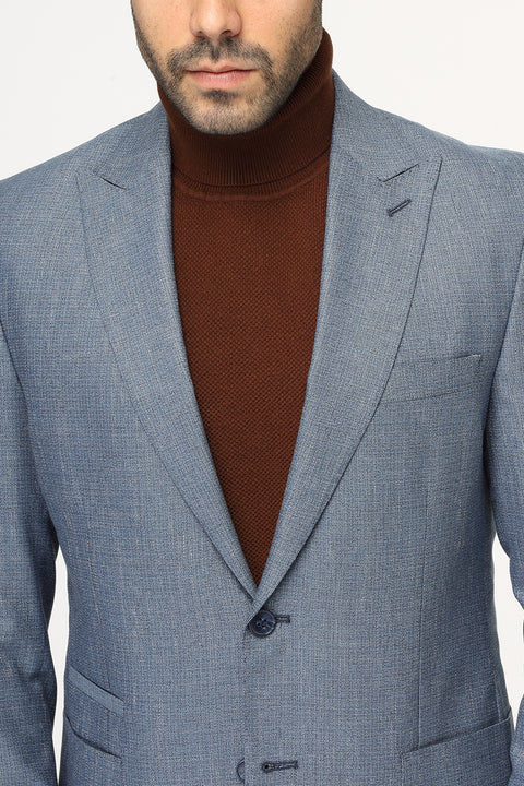 Slim Fit Blazer Blue
