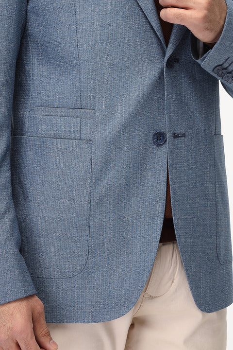 Slim Fit Blazer Blue