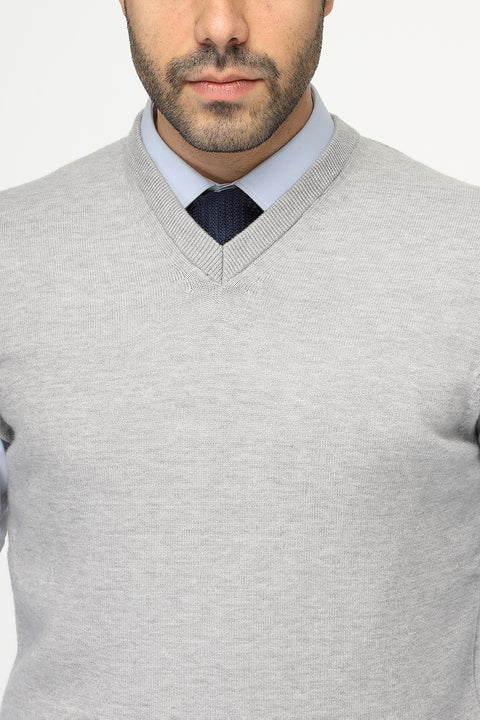 Slim Fit Gilet Gray