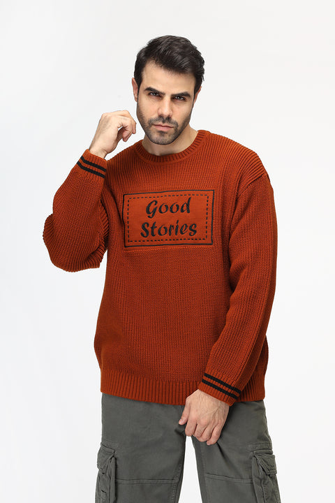 Over Size Pullover Orange