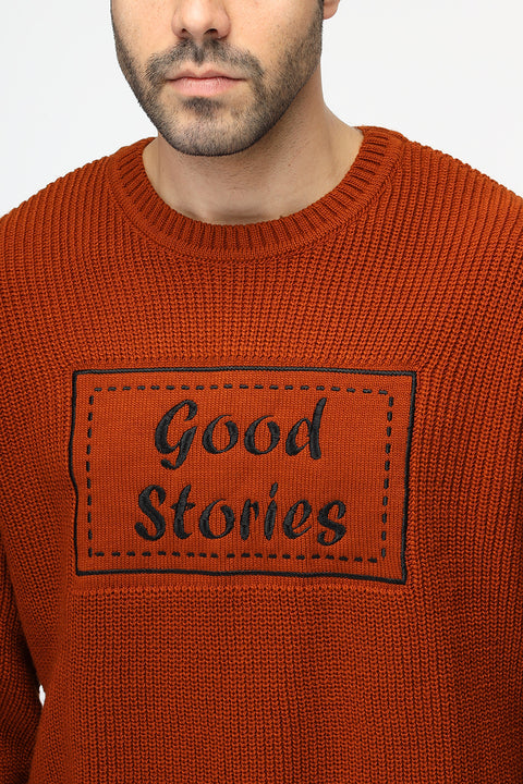 Over Size Pullover Orange