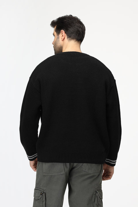 Over Size Pullover Black