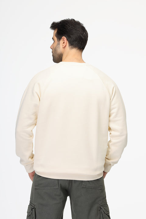 Regular Fit Sweat Shirt Beige
