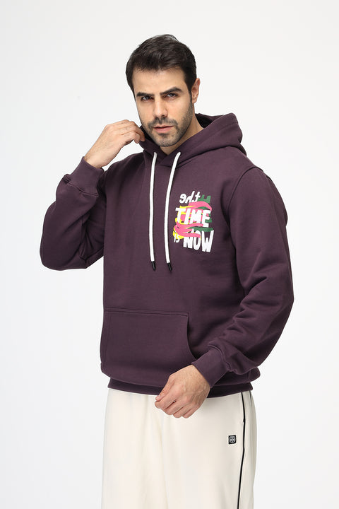 Regular Fit Sweat Shirt Purple