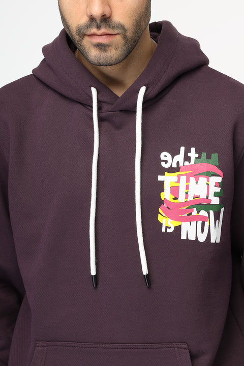 Regular Fit Sweat Shirt Purple
