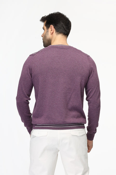 Regular Fit Pullover Purple