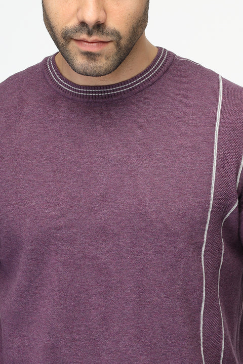 Regular Fit Pullover Purple