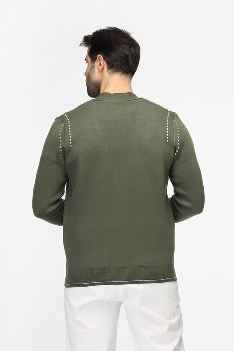 Regular Fit Pullover Green
