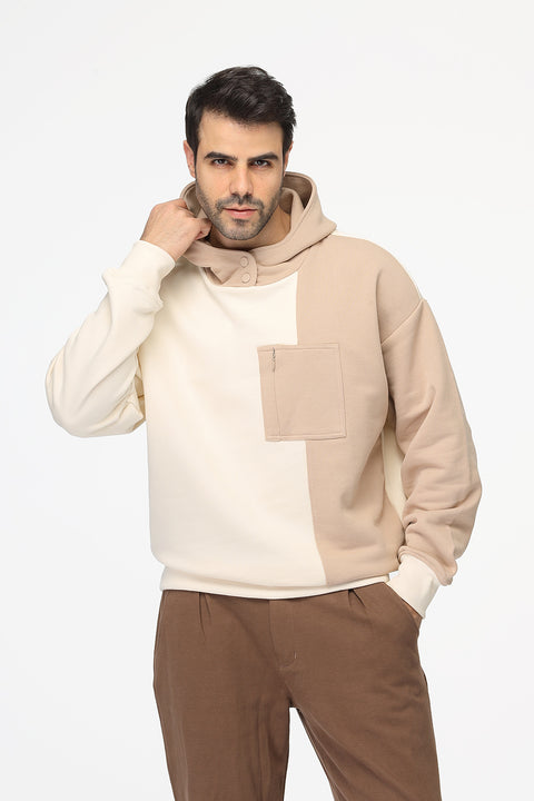 Relax Fit Sweat Shirt Beige