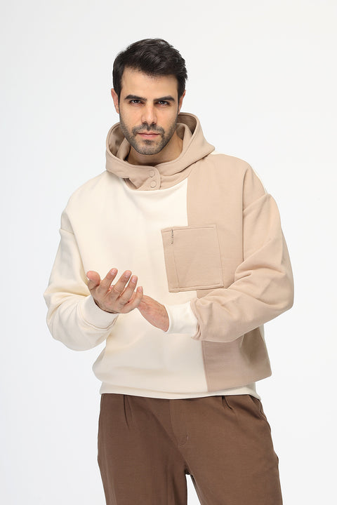 Relax Fit Sweat Shirt Beige