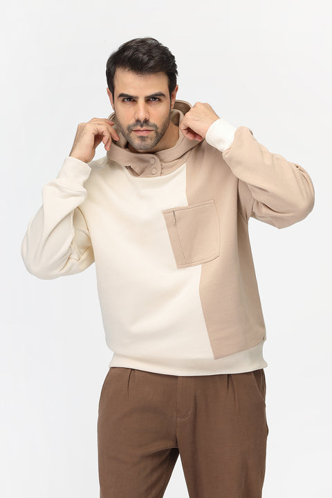Relax Fit Sweat Shirt Beige