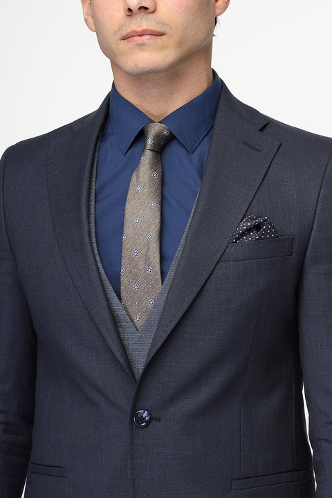 Slim Fit Suit Dark Blue