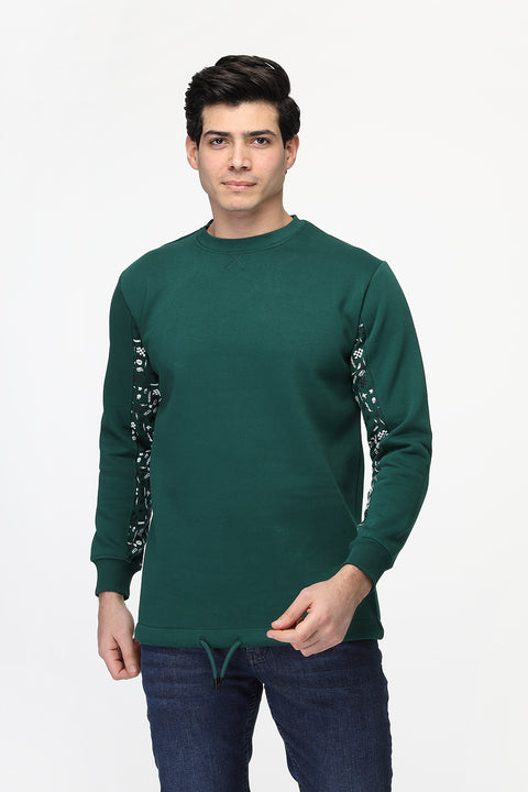 Regular Fit Sweat Shirt Green