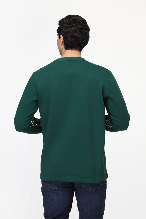 Regular Fit Sweat Shirt Green