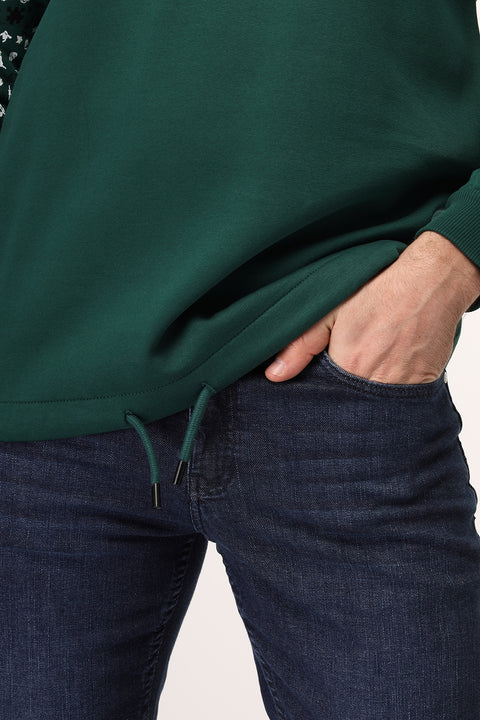 Regular Fit Sweat Shirt Green