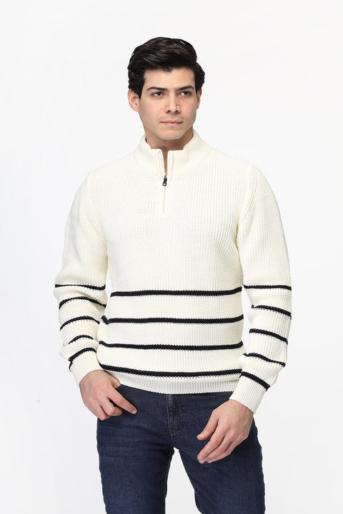 Regular Fit Pullover Off White
