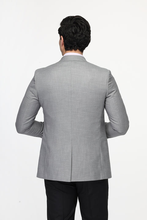 Slim Fit Suit Light Gray