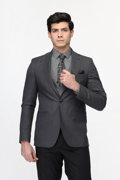 Slim Fit Suit Gray