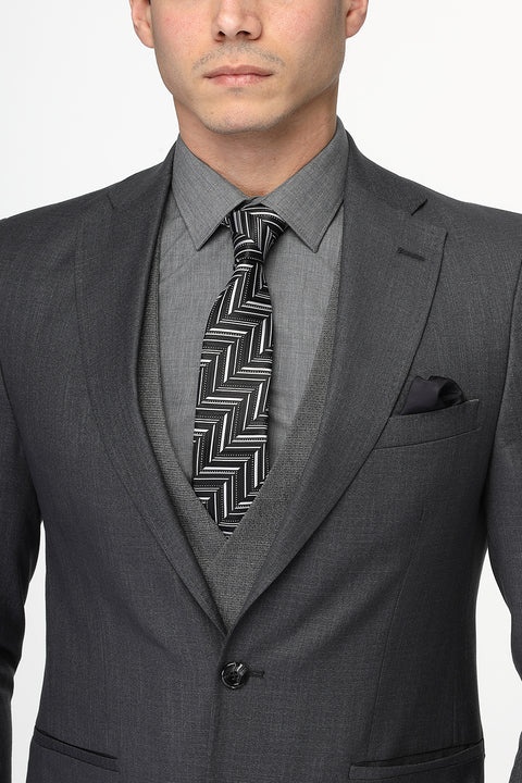 Slim Fit Suit Gray