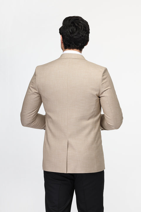 Slim Fit Suit Beige