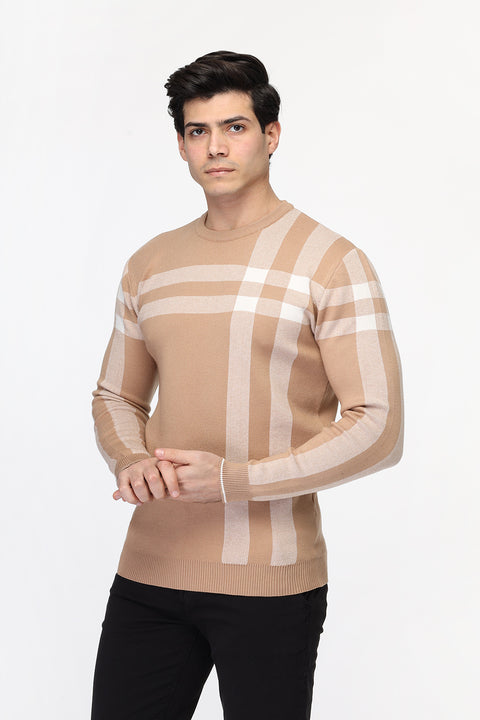 Regular Fit Pullover Beige