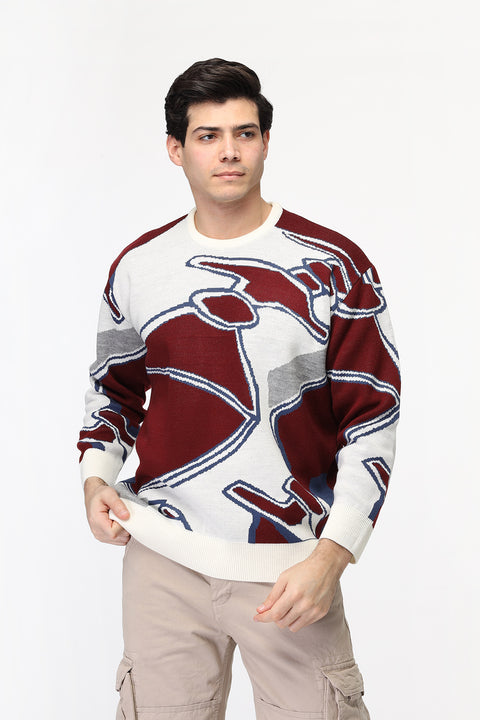 Over Size Pullover Maroon