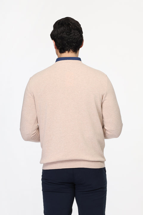 Regular Fit Pullover V Beige