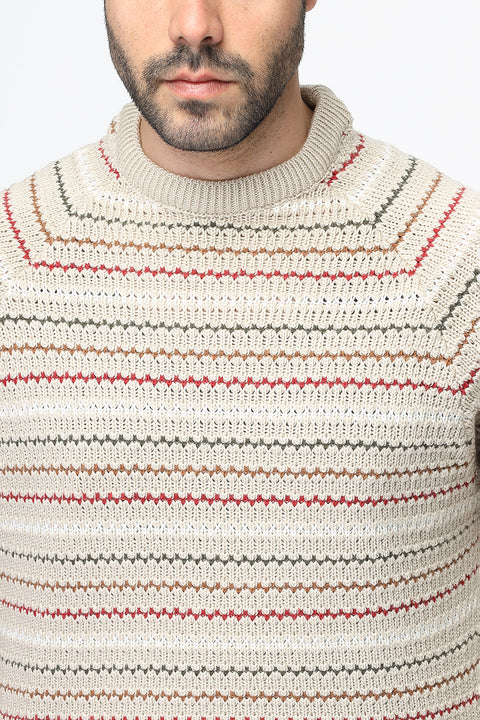 Regular Fit Pullover Beige