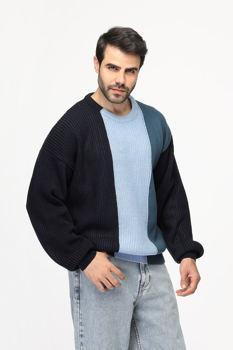 Over Size Pullover Dark Blue