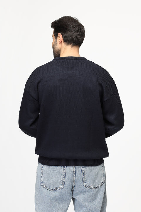 Over Size Pullover Dark Blue