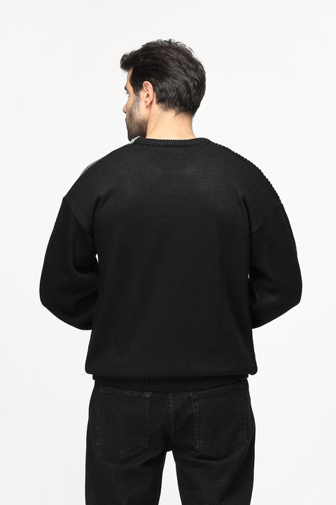 Over Size Pullover Black