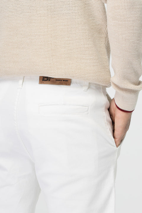 Regular Fit Chino Off White
