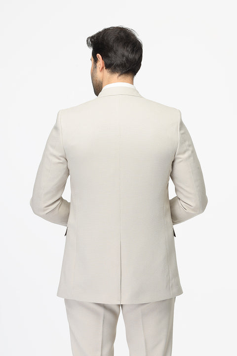 Slim Fit Suit Beige